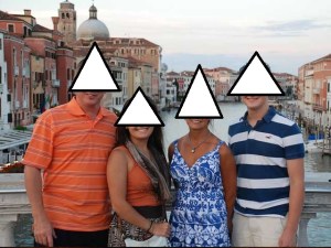 We went to Venice and all you get is this lousy Christmas card.